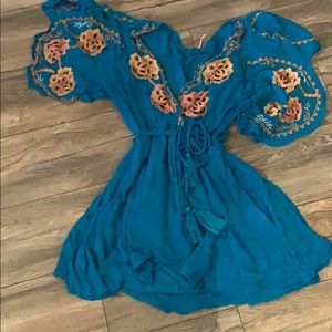 Adorable turquoise free people dress